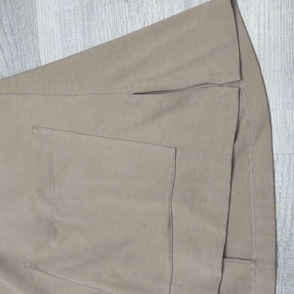 Eileen Fisher Tan Sand Beige Open Cardigan hand pockets organic cotton Jacket - Picture 7 of 8